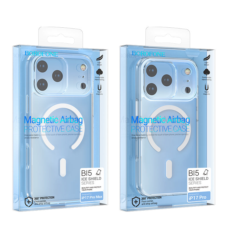 MagSafe futrola za Apple iPhone 17 Pro, Borofone, BI5 Ice Shield, Prozirna