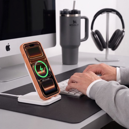 MagSafe maska za Apple iPhone 18 Pro / 17 Pro, Tech-Protect, BasicMag, Mat narančasta