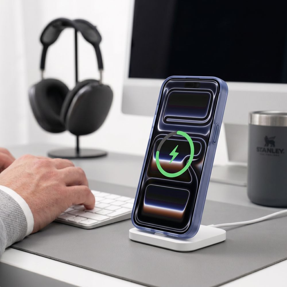 MagSafe maska za Apple iPhone 18 Pro Max / 17 Pro Max, Tech-Protect, MagZero, Mat Tamnoplava