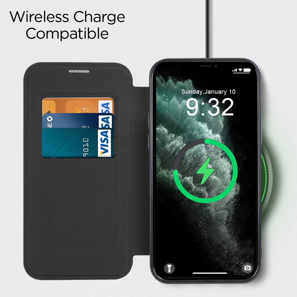MagSafe futrola za Apple iPhone 11 Pro Max, Techsuit, SmartMag Book, Smeđa