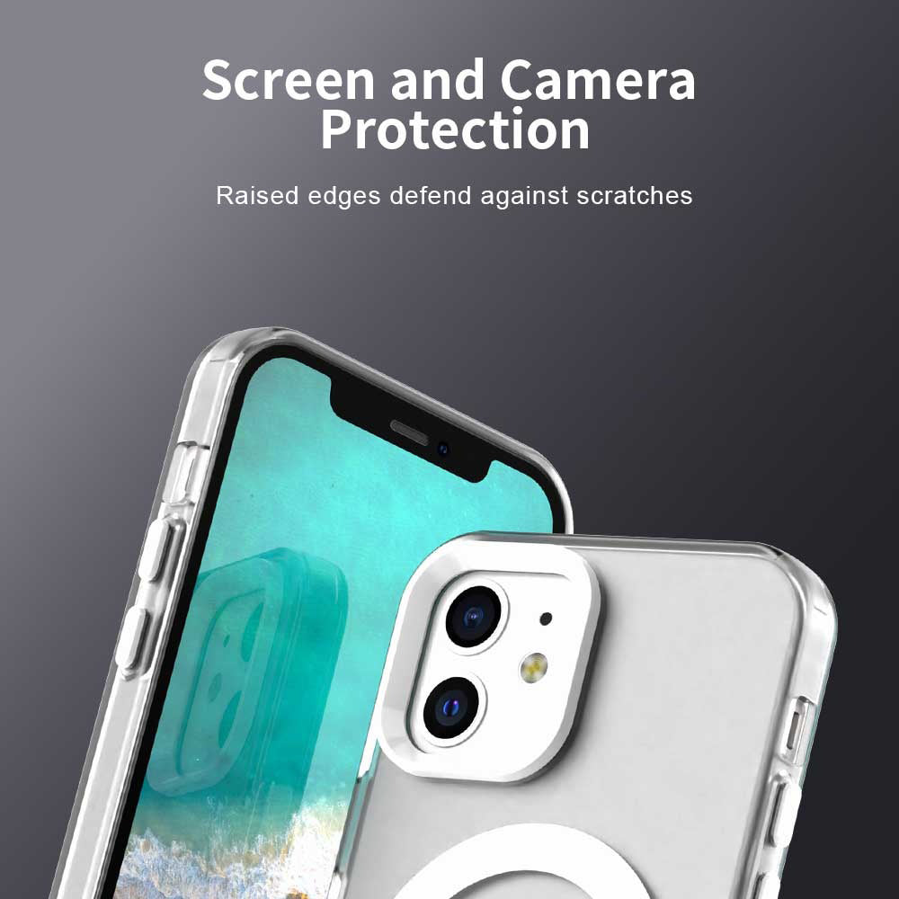 Husa MagSafe za Apple iPhone 12 / 12 Pro, Techsuit, CandyCase, Bijela