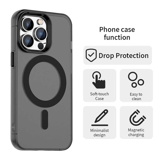MagSafe futrola za Apple iPhone 12 Pro Max, Techsuit, CandyCase, Crna