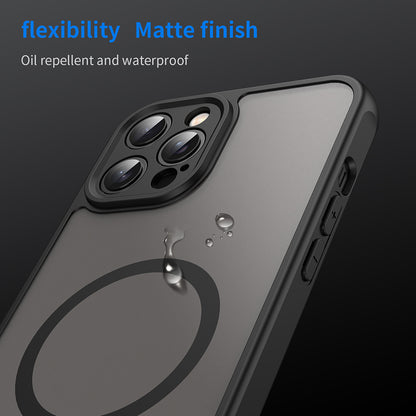 MagSafe maskica za Apple iPhone 12 Pro Max, Techsuit, HaloFrost II, Crna