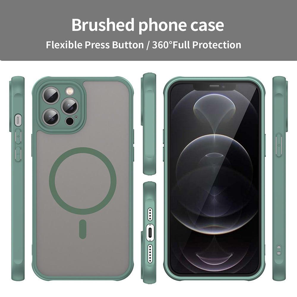 MagSafe maska za Apple iPhone 12 Pro Max, Techsuit, HaloFrost II, Zelena