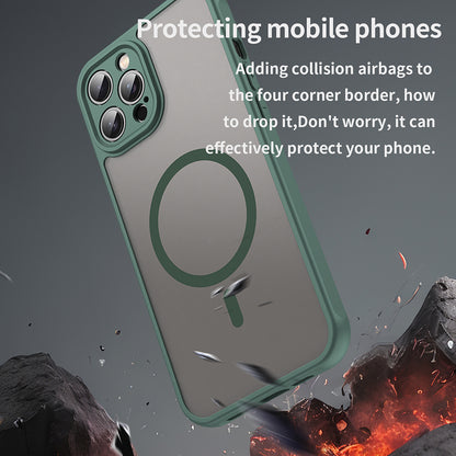 MagSafe maska za Apple iPhone 12 Pro Max, Techsuit, HaloFrost II, Zelena