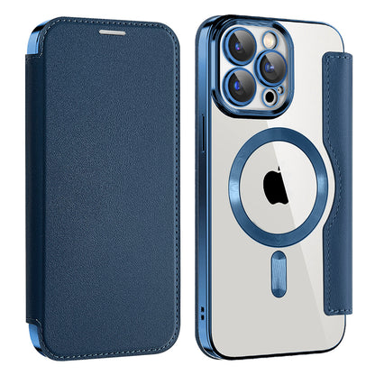 MagSafe futrola za Apple iPhone 12 Pro Max, Techsuit, SmartMag Book, Plava