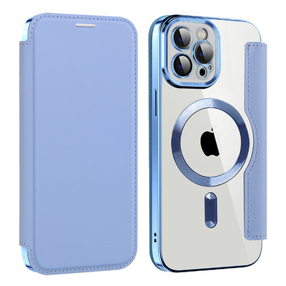 MagSafe futrola za Apple iPhone 12 Pro Max, Techsuit, SmartMag Book, Plava