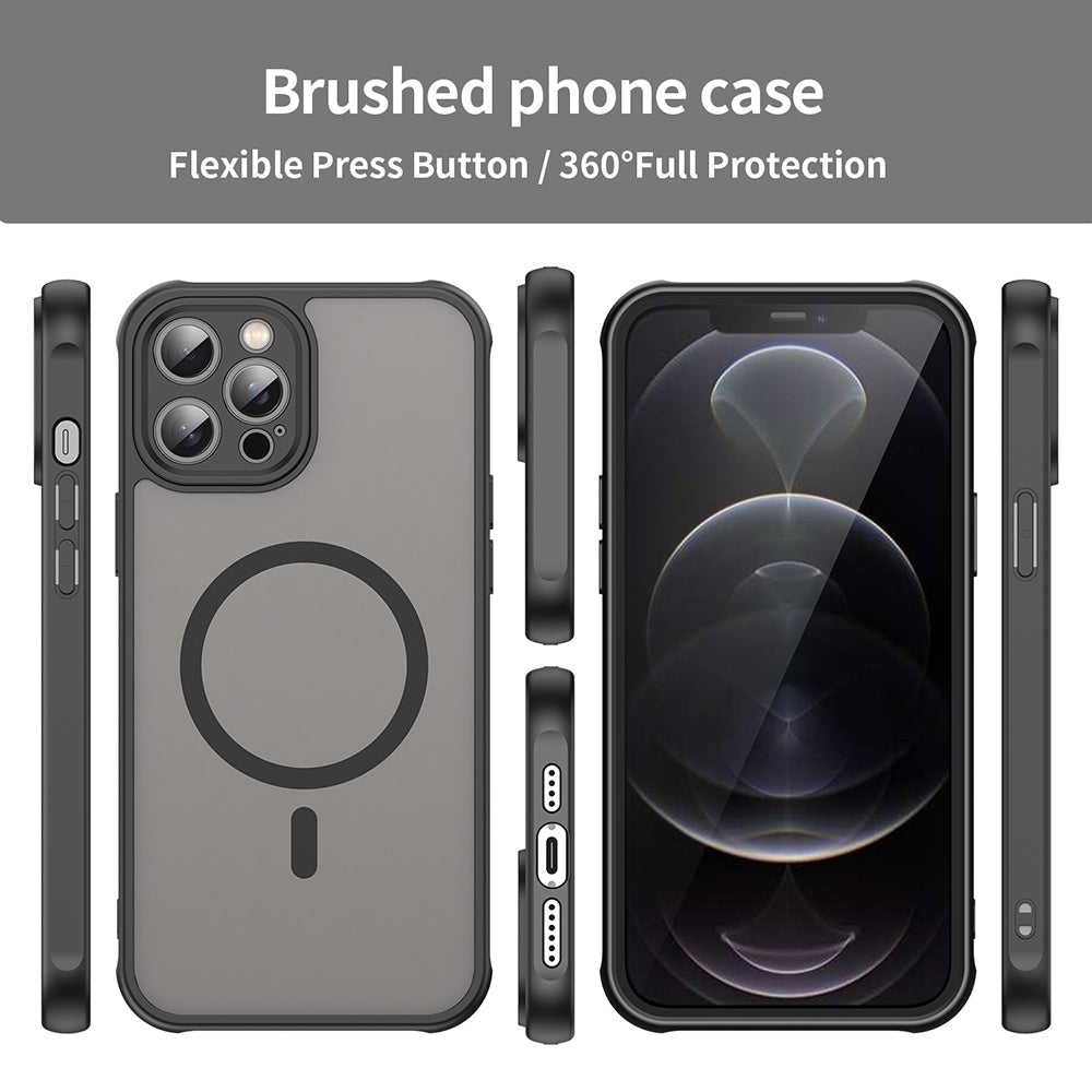MagSafe futrola za Apple iPhone 12 Pro, Techsuit, HaloFrost II, Crna
