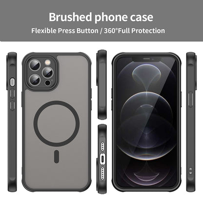 MagSafe futrola za Apple iPhone 12 Pro, Techsuit, HaloFrost II, Crna