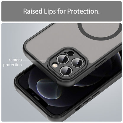 MagSafe futrola za Apple iPhone 12 Pro, Techsuit, HaloFrost II, Crna