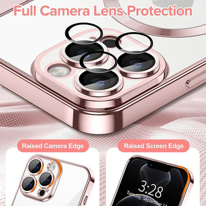 MagSafe futrola za Apple iPhone 12 Pro, Techsuit, Luxury Crystal, Roza