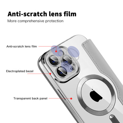 MagSafe futrola za Apple iPhone 12 Pro, Techsuit, SmartMag Book, Siva