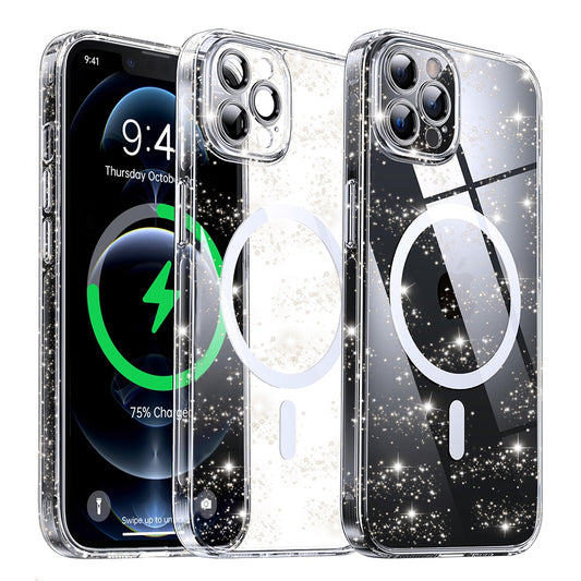 MagSafe futrola za Apple iPhone 12 Pro, Techsuit, SparkleSkin, Prozirna