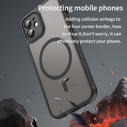MagSafe maskica za Apple iPhone 12, Techsuit, HaloFrost II, Crna