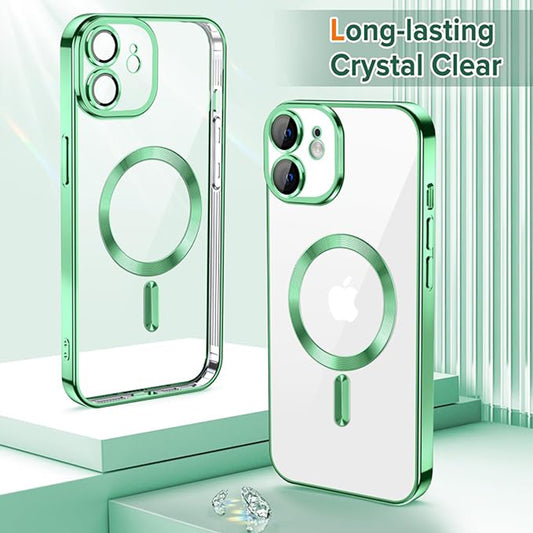 MagSafe futrola za Apple iPhone 12, Techsuit, Luxury Crystal, Svijetlo Zelena