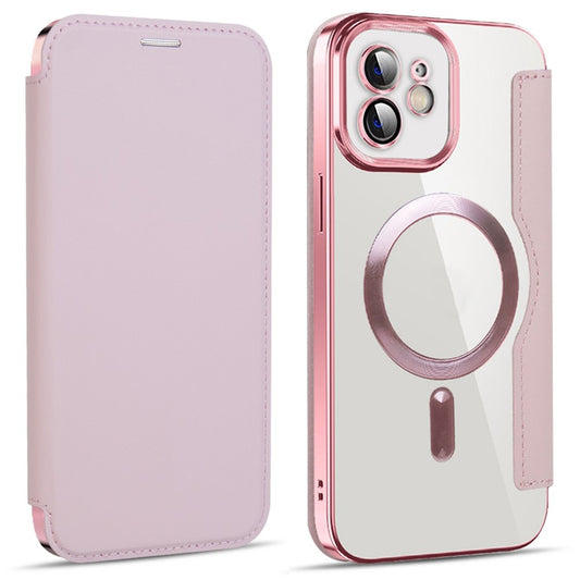 MagSafe futrola za Apple iPhone 12, Techsuit, SmartMag Book, Roza