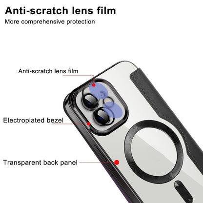 MagSafe futrola za Apple iPhone 12, Techsuit, SmartMag Book, Roza