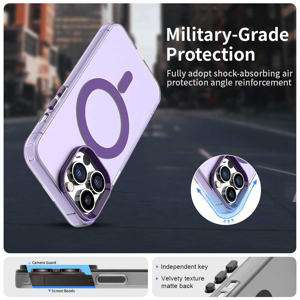 MagSafe futrola za Apple iPhone 13 Pro Max, Techsuit, CandyCase, Ljubičasta
