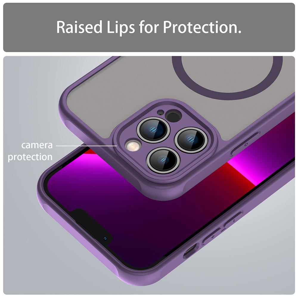 MagSafe maska za Apple iPhone 13 Pro Max, Techsuit, HaloFrost II, Ljubičasta