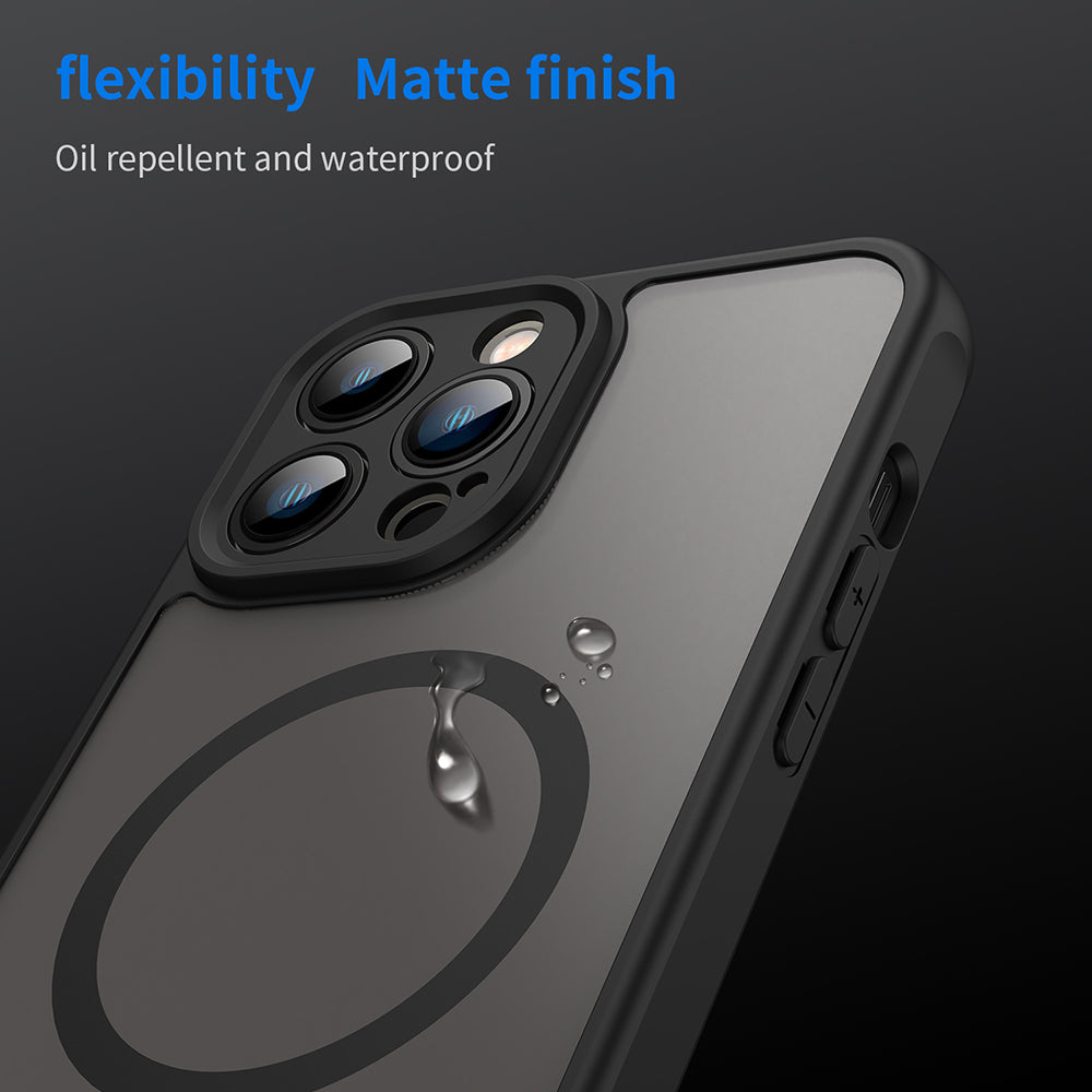 MagSafe futrola za Apple iPhone 13 Pro Max, Techsuit, HaloFrost II, Crna