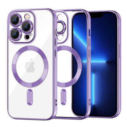 MagSafe futrola za Apple iPhone 13 Pro Max, Techsuit, Luxury Crystal, Svijetlo Ljubičasta