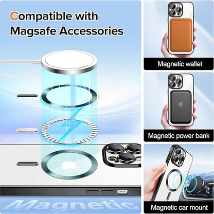 MagSafe futrola za Apple iPhone 13 Pro Max, Techsuit, Luxury Crystal, Crna