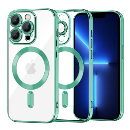 MagSafe futrola za Apple iPhone 13 Pro Max, Techsuit, Luxury Crystal, Svijetlo Zelena