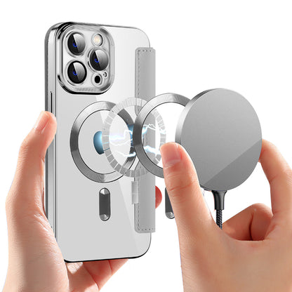 MagSafe futrola za Apple iPhone 13 Pro Max, Techsuit, SmartMag Book, Siva