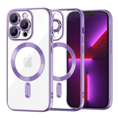 MagSafe futrola za Apple iPhone 13 Pro, Techsuit, Luxury Crystal, Svijetlo Ljubičasta