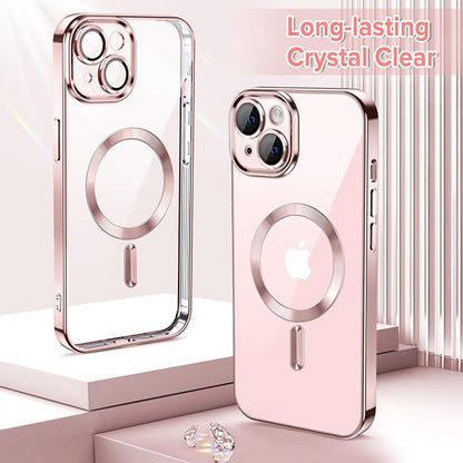 MagSafe maska za Apple iPhone 13, Techsuit, Luxury Crystal, Roza