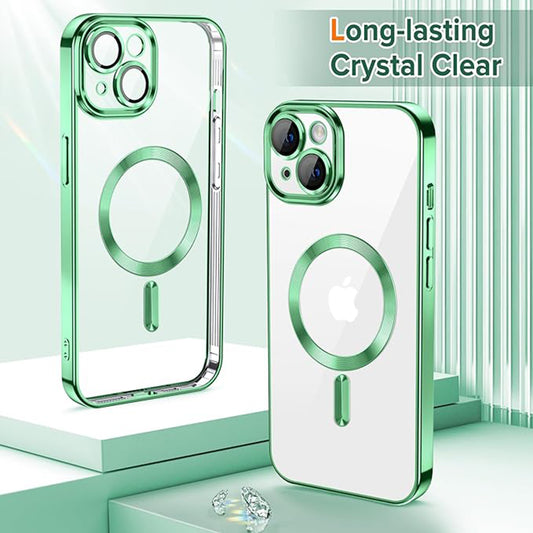 MagSafe maskica za Apple iPhone 13, Techsuit, Luxury Crystal, Svijetlo Zelena