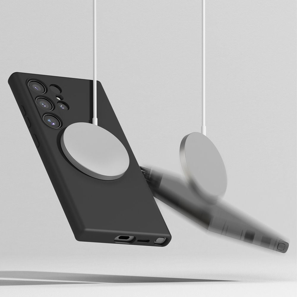 MagSafe futrola za Apple iPhone 13, Techsuit, SoftFlex, Crna