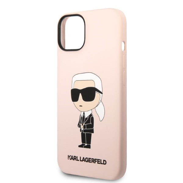 MagSafe futrola za Apple iPhone 14 Plus, Karl Lagerfeld, Silicone Ikonik Karl, Roza