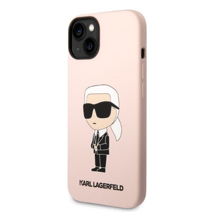 MagSafe futrola za Apple iPhone 14 Plus, Karl Lagerfeld, Silicone Ikonik Karl, Roza