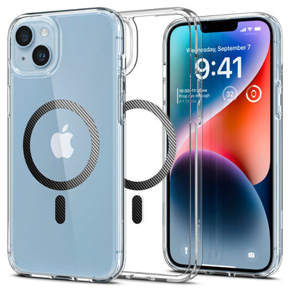 Futrola MagSafe za Apple iPhone 14 Plus, Spigen, Ultra Hybrid Carbon, Prozirna