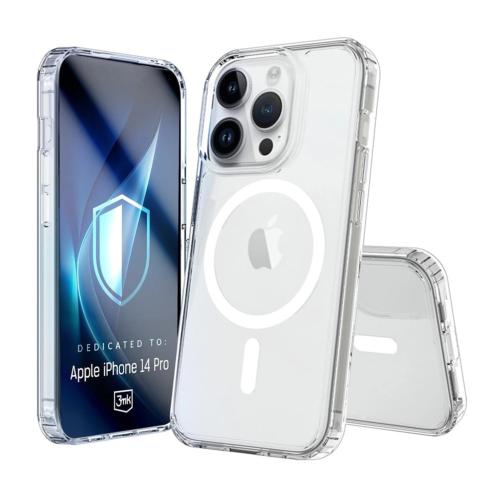 MagSafe futrola za Apple iPhone 14 Pro, 3MK, Armor MagCase, Prozirna