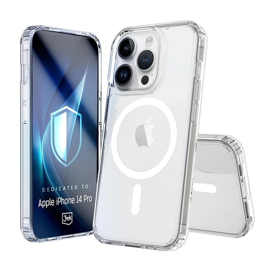 MagSafe futrola za Apple iPhone 14 Pro, 3MK, Armor MagCase, Prozirna