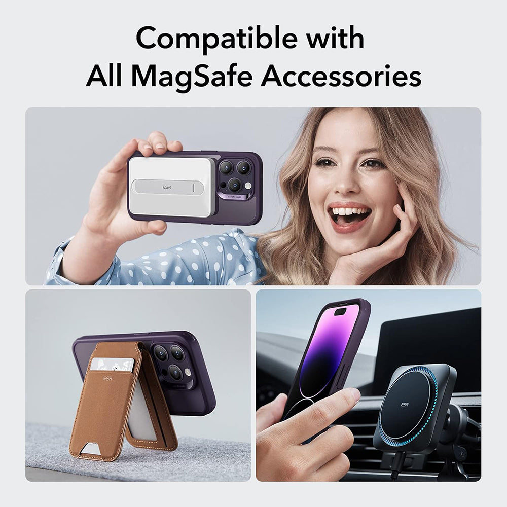 MagSafe futrola za Apple iPhone 14 Pro, ESR, Classic Hybrid, Prozirna Ljubičasta