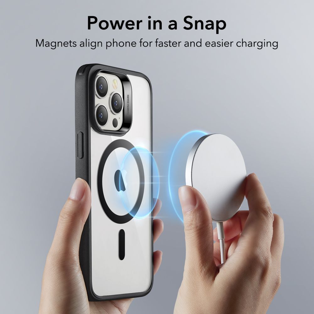 MagSafe futrola za Apple iPhone 14 Pro, ESR, Classic Hybrid, Crna Prozirna