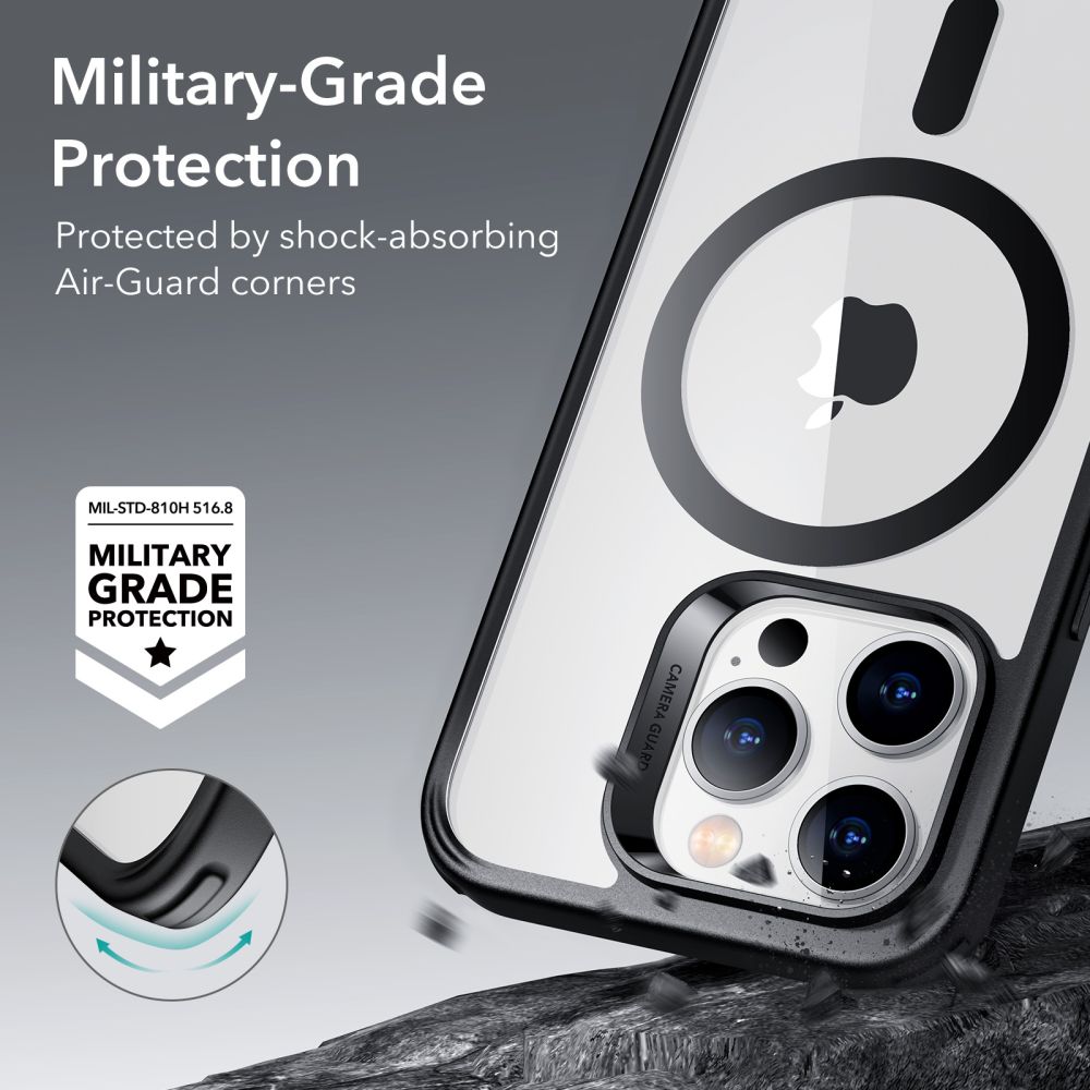 MagSafe futrola za Apple iPhone 14 Pro, ESR, Classic Hybrid, Crna Prozirna