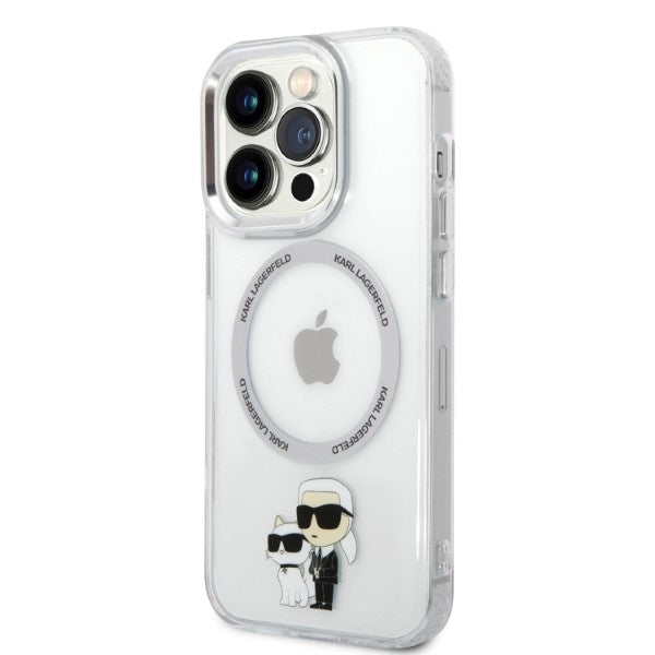 MagSafe futrola za Apple iPhone 14 Pro, Karl Lagerfeld, Ikonik Karl & Choupette, Prozirna