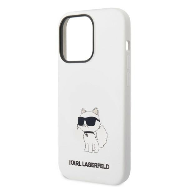 MagSafe futrola za Apple iPhone 14 Pro, Karl Lagerfeld, Silikonska Choupette, Bijela