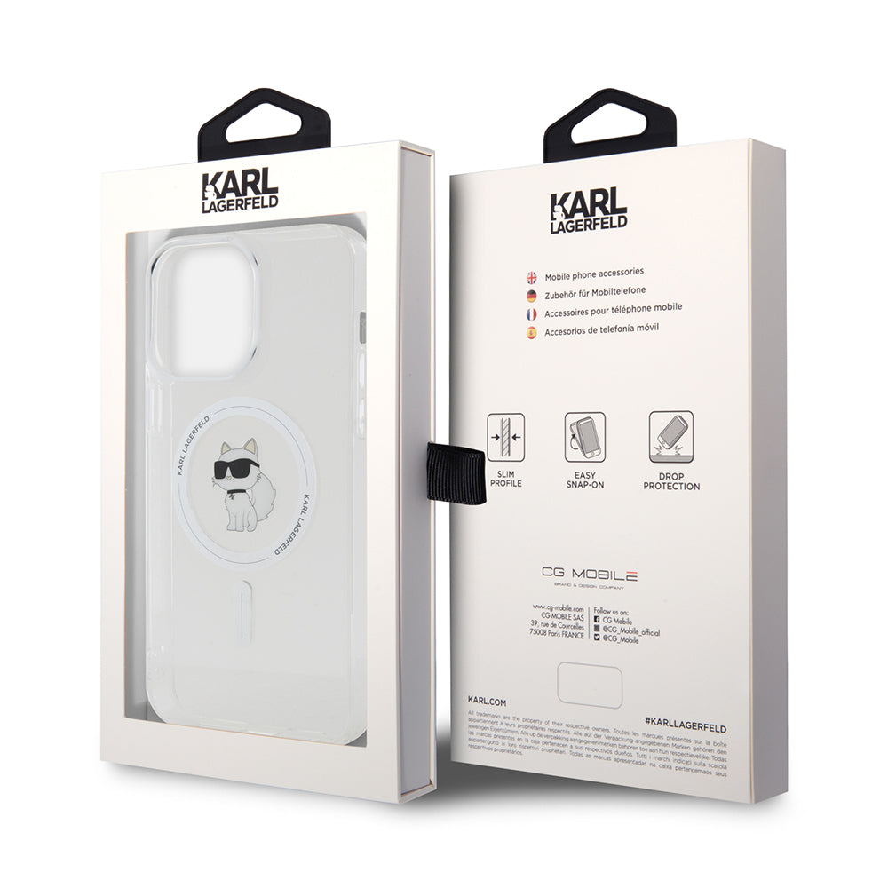 Futrola MagSafe za Apple iPhone 14 Pro Max, Karl Lagerfeld, IML Choupette, Prozirna