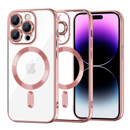 MagSafe futrola za Apple iPhone 14 Pro Max, Techsuit, Luxury Crystal, Roza