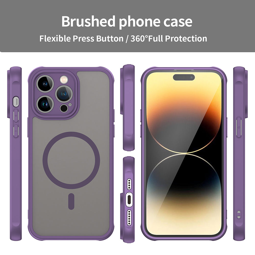 MagSafe maska za Apple iPhone 14 Pro, Techsuit, HaloFrost II, Ljubičasta