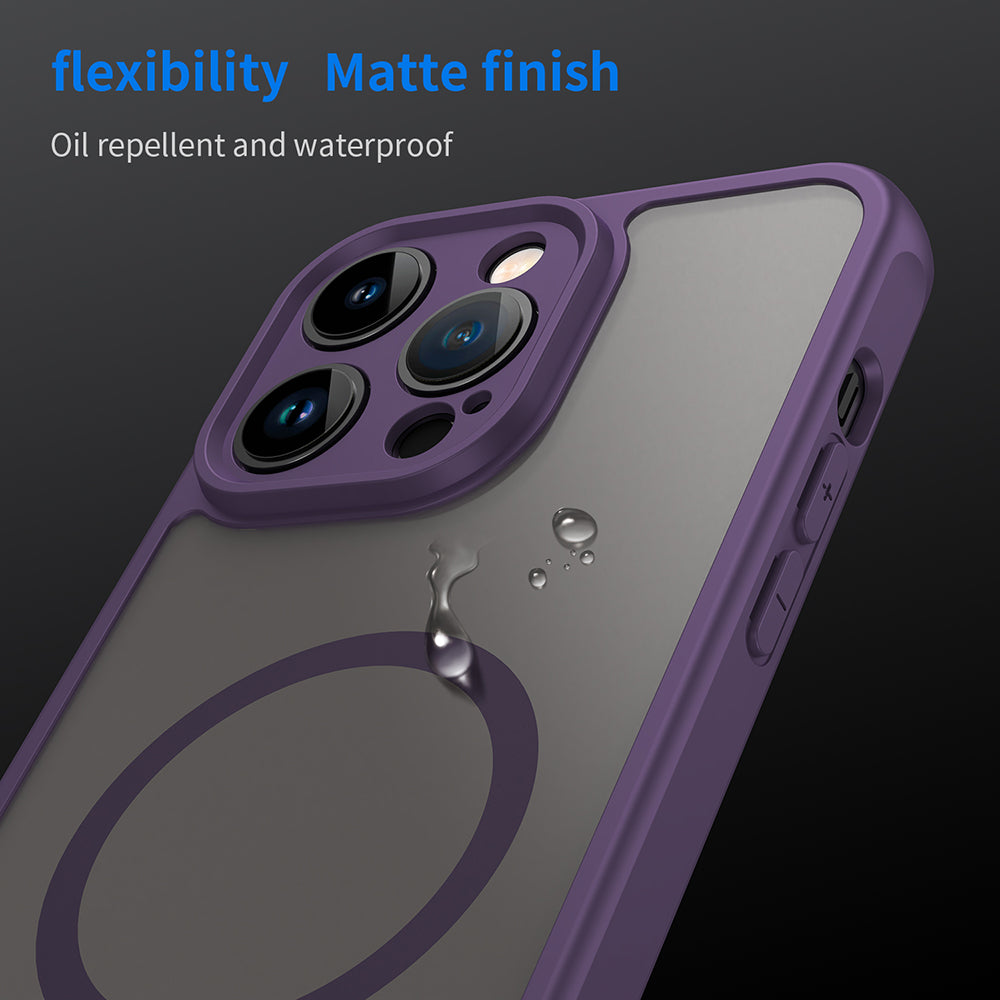 MagSafe maska za Apple iPhone 14 Pro, Techsuit, HaloFrost II, Ljubičasta