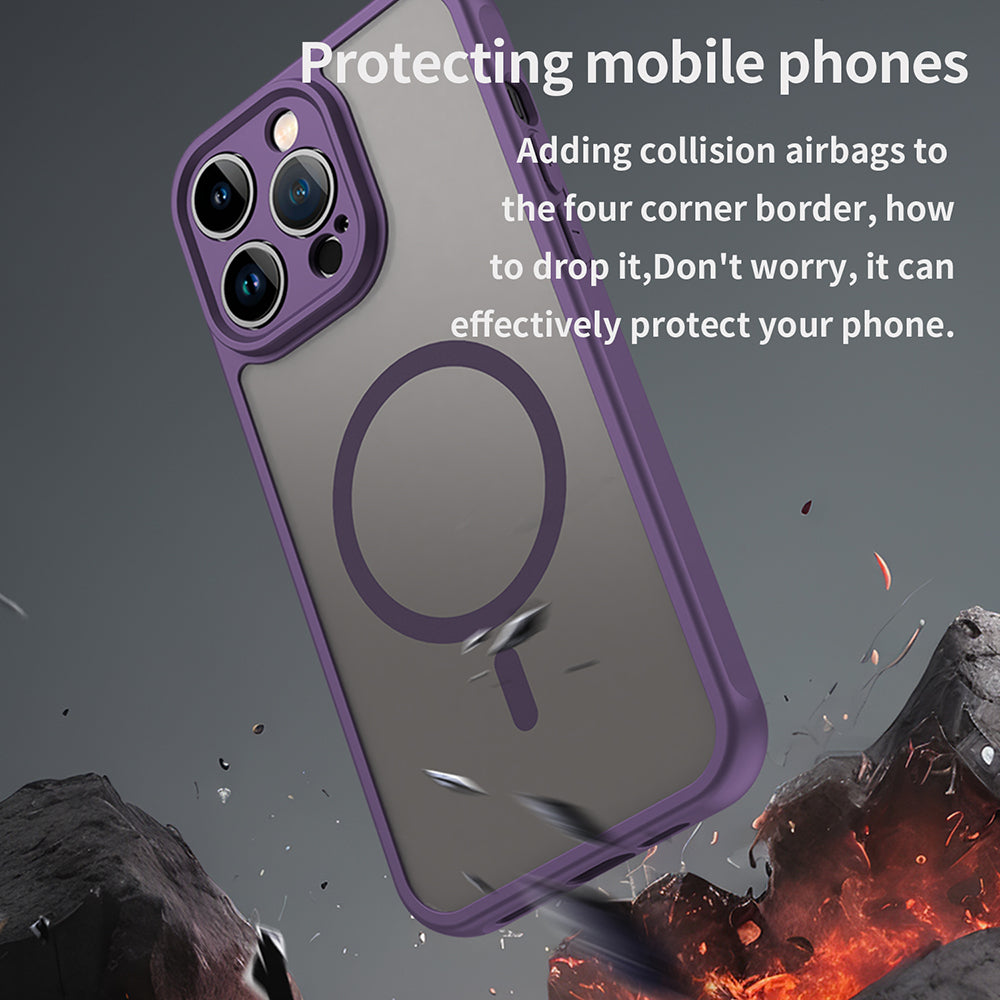 MagSafe maska za Apple iPhone 14 Pro, Techsuit, HaloFrost II, Ljubičasta