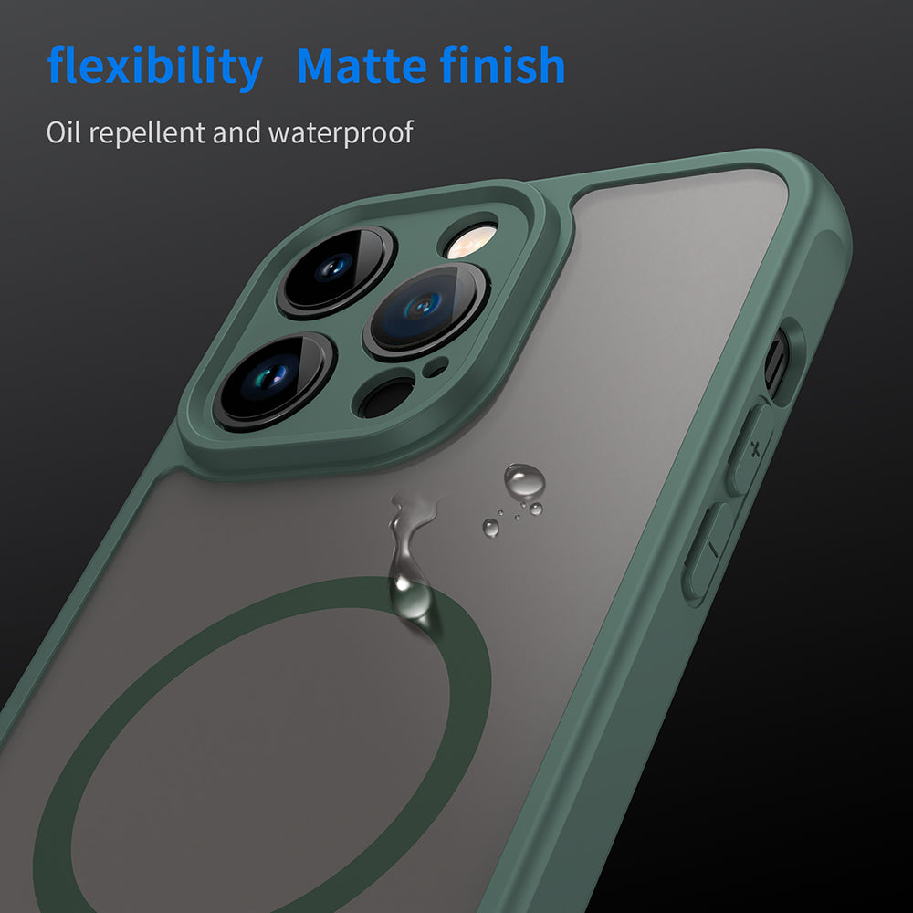 MagSafe futrola za Apple iPhone 14 Pro, Techsuit, HaloFrost II, Zelena