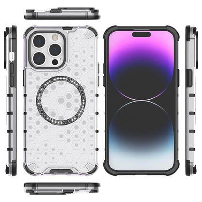 MagSafe futrola za Apple iPhone 14 Pro, Techsuit, HoneyComb Shield, Crna