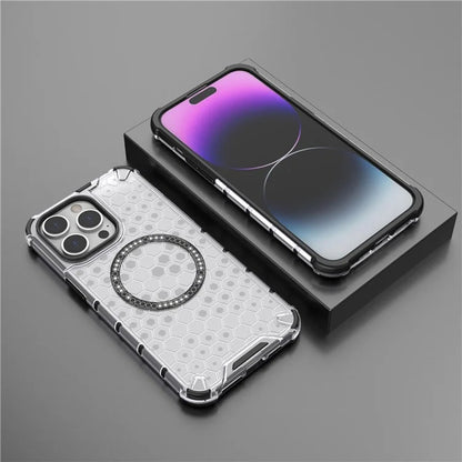 MagSafe futrola za Apple iPhone 14 Pro, Techsuit, HoneyComb Shield, Crna